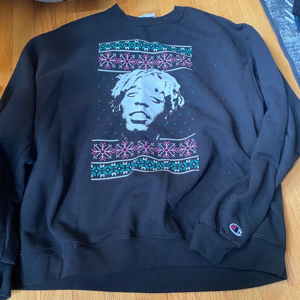 Lil Uzi Vert Ugly Holiday Champion Sweater XL